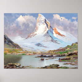 Póster Vista del Matterhorn