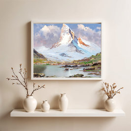 Póster Vista del Matterhorn