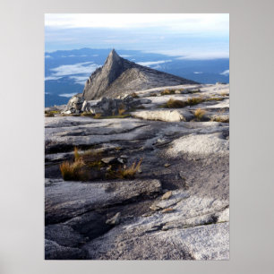 Póster vista del monte kinabalu