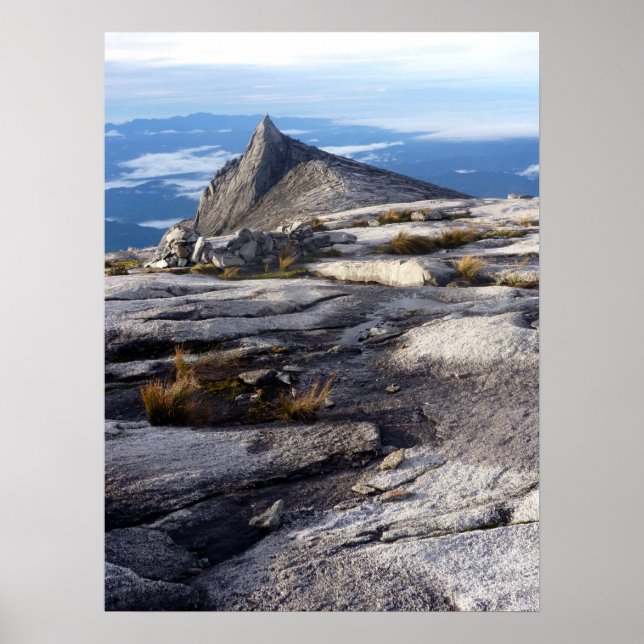 Póster vista del monte kinabalu (Frente)