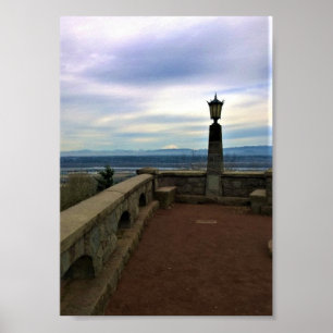 Póster Vista del Monte St. Helens, Portland, Oregón