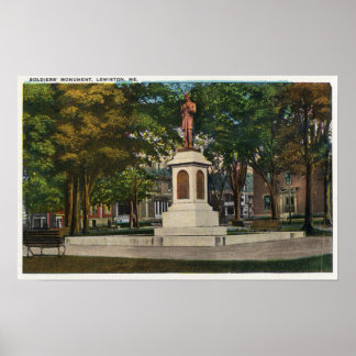 Póster Vista del monumento a los soldados