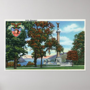 Póster Vista del monumento de la batalla