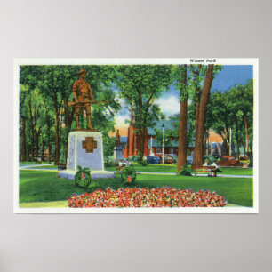 Póster Vista del monumento en el parque de Wisner