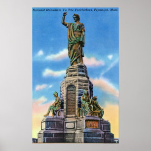 Póster Vista del monumento nacional a los antepasados de