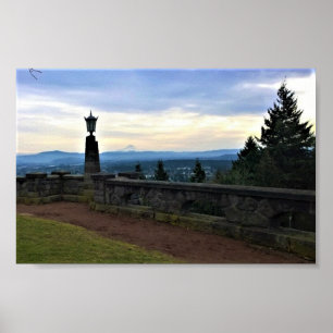 Póster Vista del Mt. Hood, Portland, Oregon
