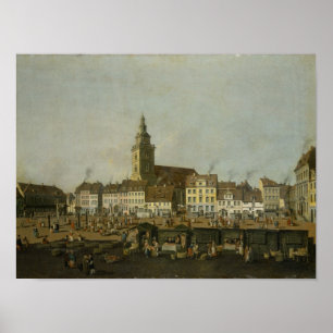 Póster Vista del Neue Markt con St Mary