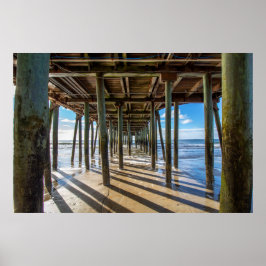 Póster Vista del océano desde el poster del muelle