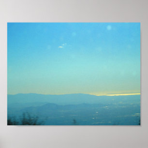 Póster Vista del océano desde la carretera de la cuenca d