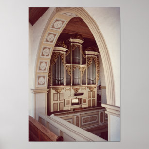 Póster Vista del órgano en la iglesia de Rotha