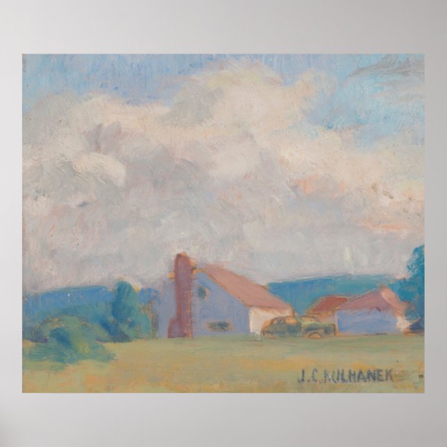 Póster Vista del país - Paisaje de Kulhanek (1945) (Frente)