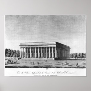 Póster Vista del Palacio Imperial de Bourse
