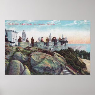 Póster Vista del parapeto en las alturas de Sutro