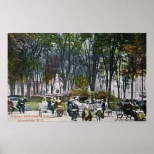 Póster Vista del parque creciente
