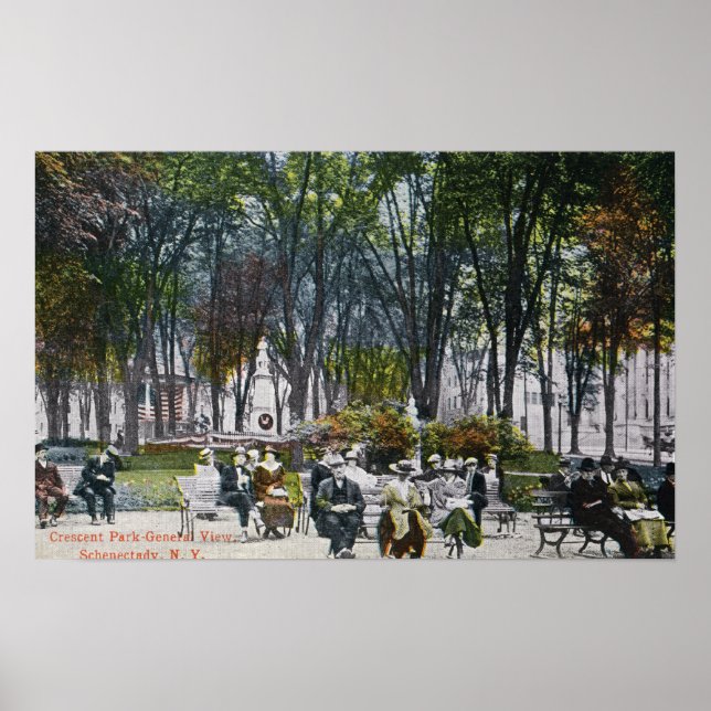 Póster Vista del Parque Crescent (Frente)