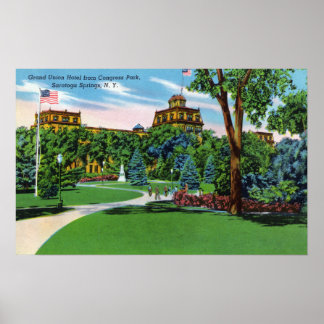 Póster Vista del Parque del Congreso del Hotel Grand Unio