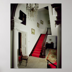 Póster Vista del pasillo y de la escalera