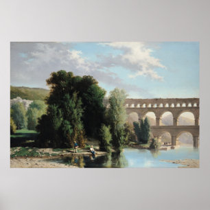 Póster Vista del Pont du Gard, 1859