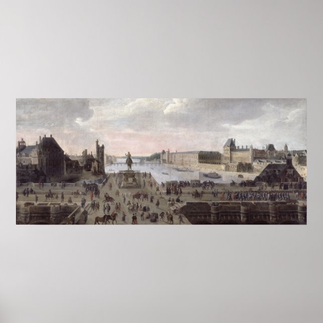 Póster Vista del Pont-Neuf y el Sena (Frente)