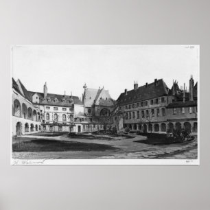 Póster Vista del Port-Royal de Maternite el claustro