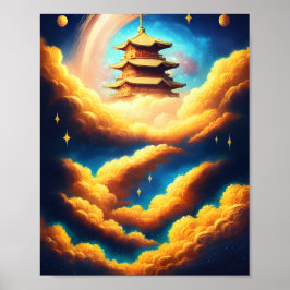 Póster Vista del Poster del cielo