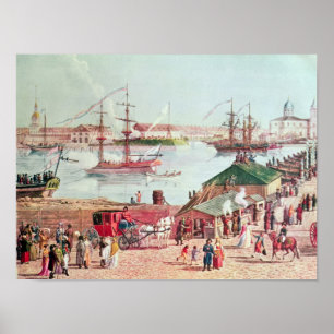 Póster Vista del puente de Isaac