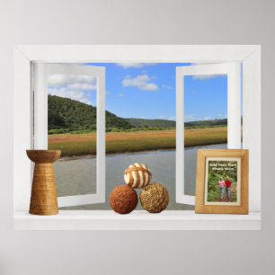 Póster Vista del río africano — Ventana abierta al Person