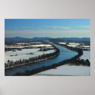 Póster Vista del río Connecticut del Pan de Azúcar