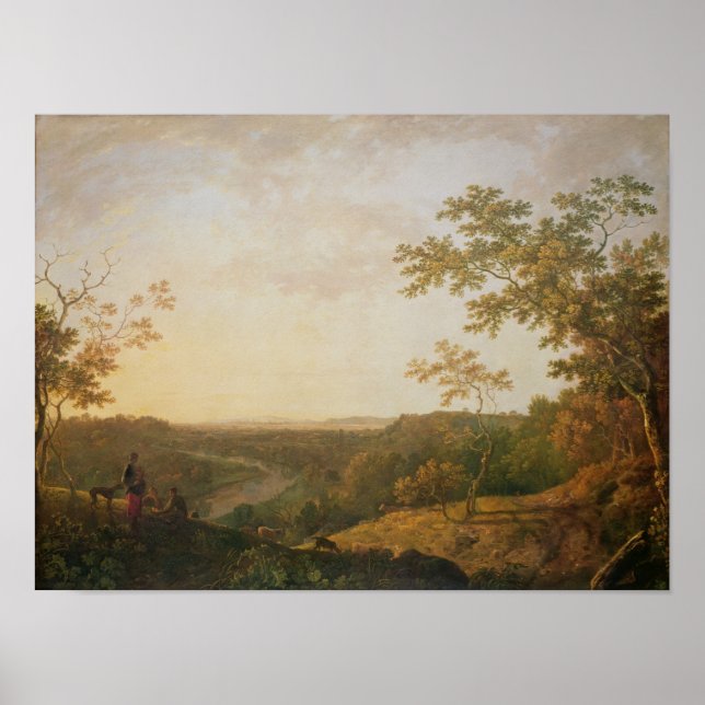 Póster Vista del río Dee, c.1761 (Frente)