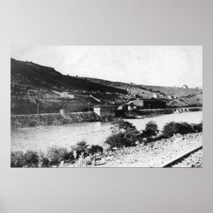 Póster Vista del río Maupin, Oregón y Deschutes