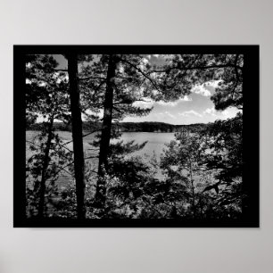 Póster Vista del río Wisconsin