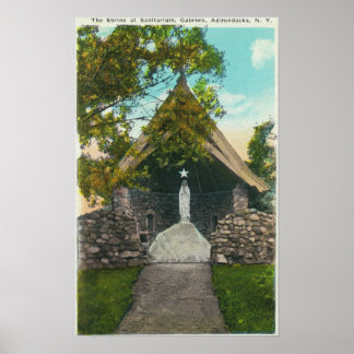 Póster Vista del santuario en el sanitario de Gabriels