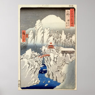Póster Vista del soporte Haruna en la nieve