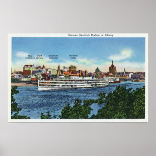 Póster Vista del Steamer Hendrick Hudson