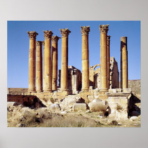 Póster Vista del Templo de Artemis, construido c.386 AD