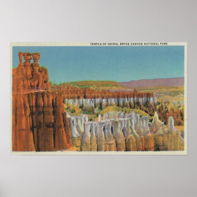 Póster Vista del Templo de Osiris (Frente)