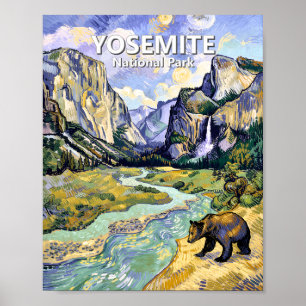 Póster Vista del túnel del oso El Capitán de Yosemite Art
