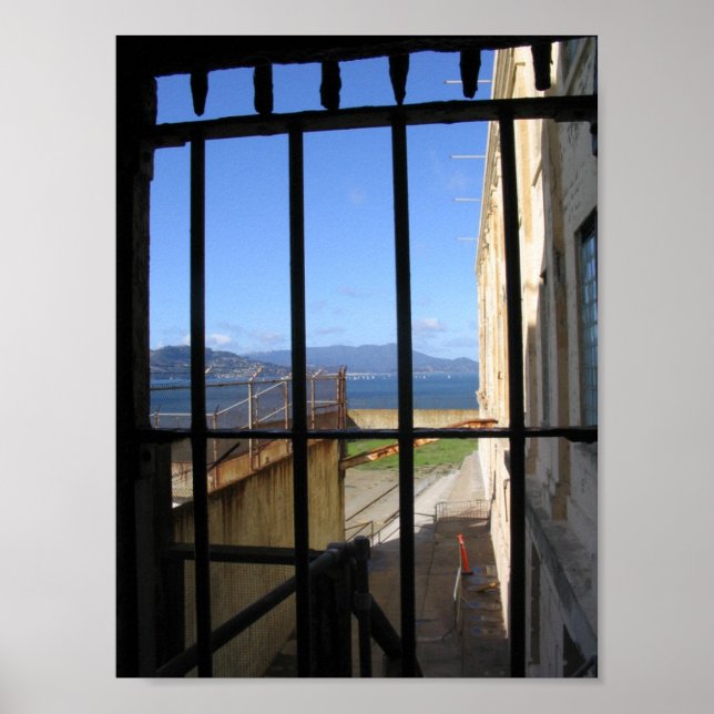 Póster Vista desde dentro de Alcatraz (Frente)
