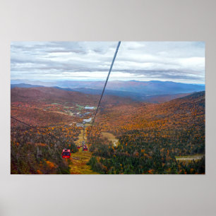 Póster Vista desde el Monte Mansfield, Vermont, en otoño