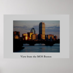Póster Vista desde el MOS Boston