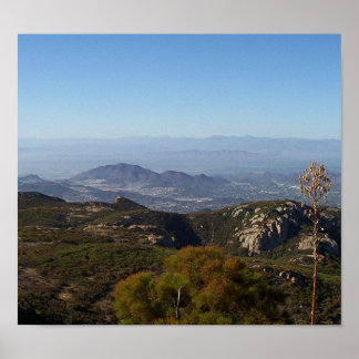Póster Vista desde el pico de arenisca, montañas de Santa