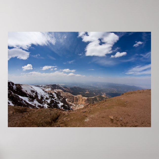 Póster Vista desde el pico de la cumbre de los Cerdos (Frente)