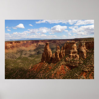 Póster Vista desde el sendero Canyon Rim en el Monumento