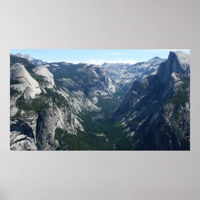 Póster Vista desde Glacier Point en el Parque Nacional Yo (Frente)