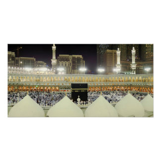 Póster Vista desde la azotea de los peregrinos del Hajj e