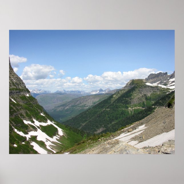 Póster Vista desde la carretera que lleva al sol (Frente)