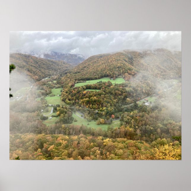 Póster " Vista desde la cima de las rocas de Seneca " - F (Frente)