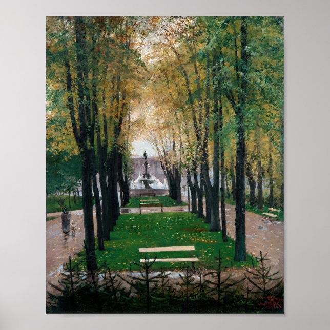 Póster Vista desde la galería Fürstenberg | Hugo Birger (Frente)