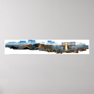 Póster Vista desde la montaña de Cabeza de León, Ciudad d