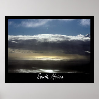 Póster Vista desde la montaña de la Mesa, Ciudad del Cabo